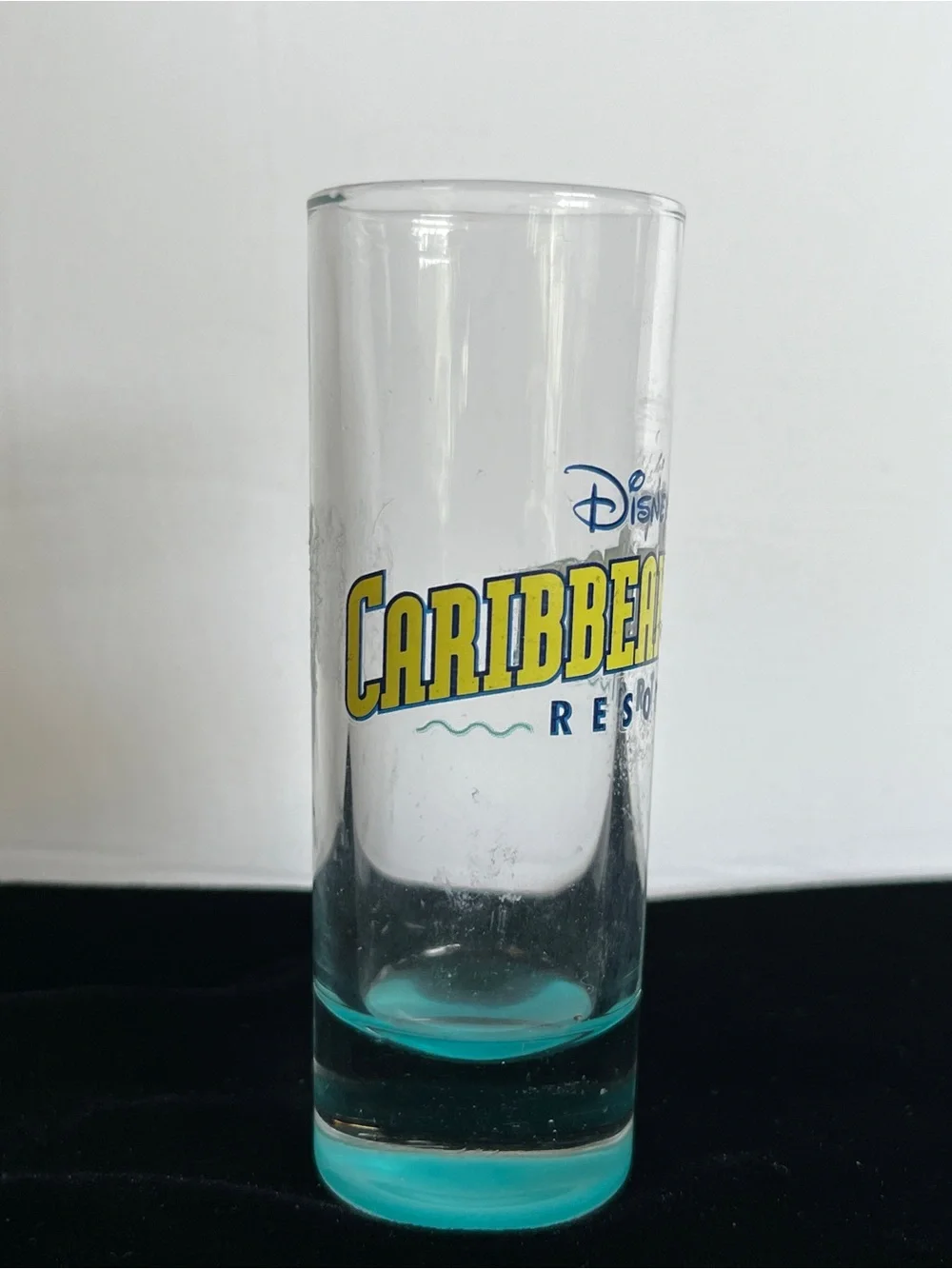 Disney CARIBBEAN BEACH Resort Toothpick Shot Glass Tall